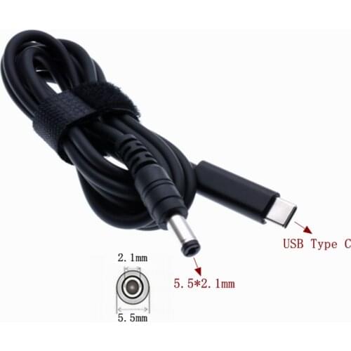 Type-C to DC5.5*2.1MM notebook PD Portable Fast Charging Line,65W Power Charge Cable 20V 3.25A 65W 1.5m