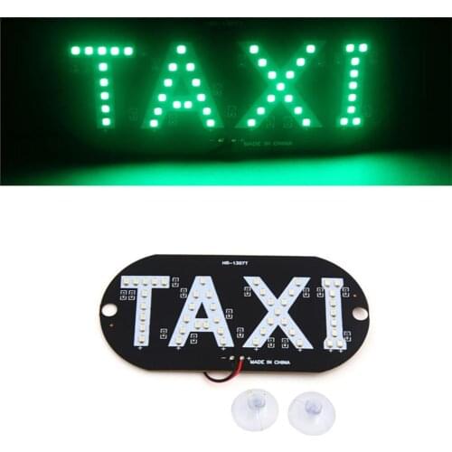 Taxi Cab Windscreen Windshield Sign LED Light Car High Brightness Lamp Bulb 12V