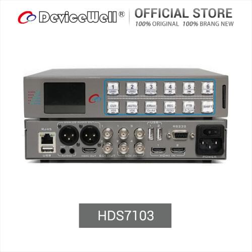 DeviceWell HDS7103 All Sixe Videos SDI Video Mixer Switcher