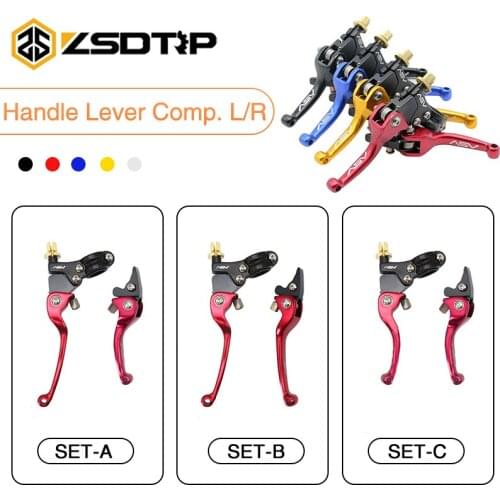 ZSDTRP Motorcycle 22mm ASV F3 Series 2ND Clutch & Brake Levers For Yamaha Honda BMW KTM ATV Dirt Pit Bike Motorbike Parts