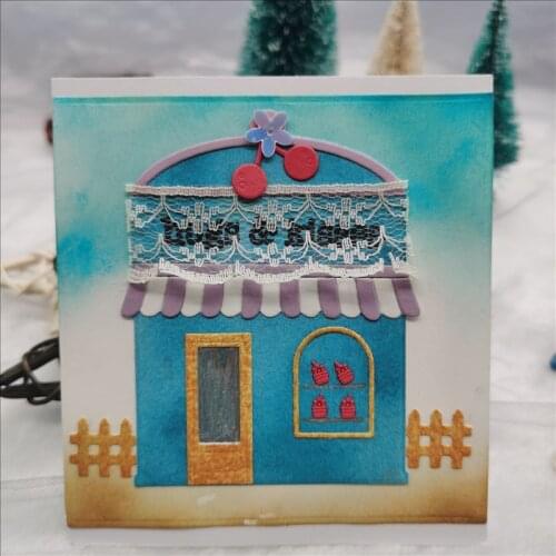 2020 New Coffee shop cutting dies Scrapbooking Metal Cutting Dies Craft Stamps Die Cut Embossing Greeting Card Make Stencil Cove