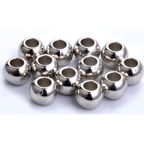 100Pcs/lot CCB Big Hole Beads Acrylic Beads Plastic Beads European Loose Spacer Beads For DIY Bracelet Jewelry Making