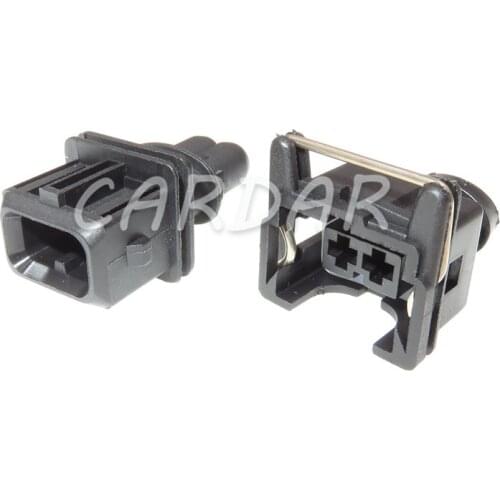 1 Set 2 Pin 3.5mm 827551-3 / 828657-3 106462-1 EV1 Style Car Fuel Injector Type Automotive Connector For VW Audi