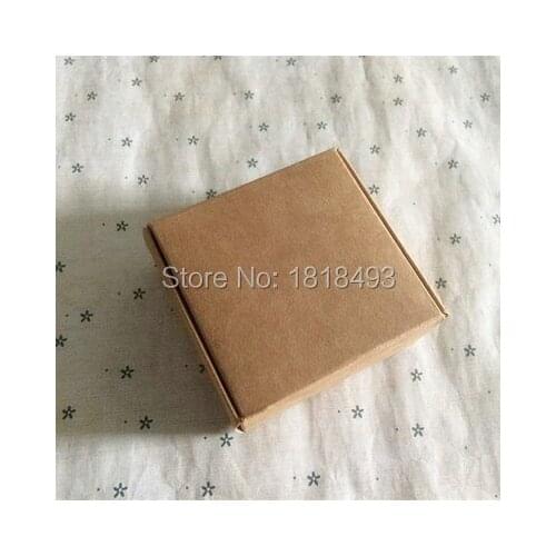 Free shipping 50 pcs a lot 6.1x4.7x2.7 cm retro kraft paper packing box/dampproof cosmetics box/ handmade soap box/ gift box