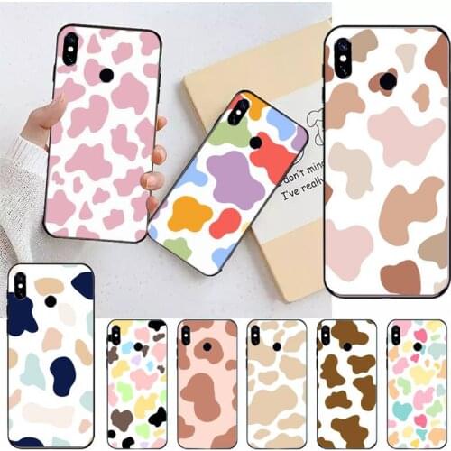 Cow color pink pattern Phone Case For Xiaomi Redmi note 7 8 9 t max3 s 10 pro lite Luxury brand shell funda coque