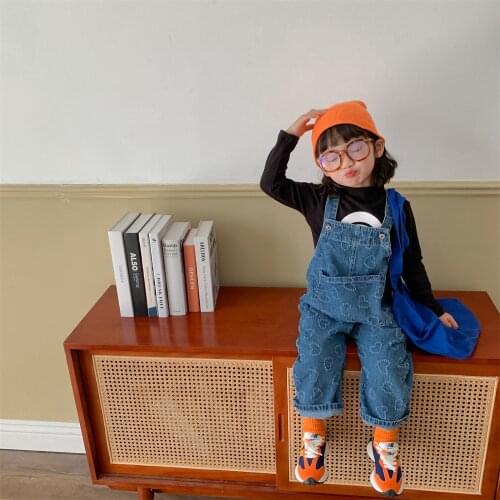 Jumpsuit For Girls Kids Denim Pants Spring Autumn Kids Jumpsuit Clothes Baby Girl Overalls Teenage Girls Jeans Overall 1-6Years