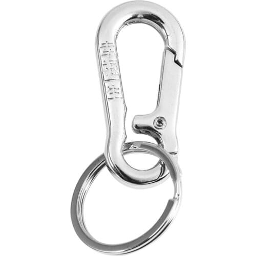 Glossy Metal Lobster Clasp Single Ring Keyring Key Chain