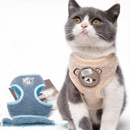 Nylon Cat Harness And Leash Set For Animals Dog Traction Harness Belt Adjustable Cat Kitten Halter Cat Collar Pet Products
