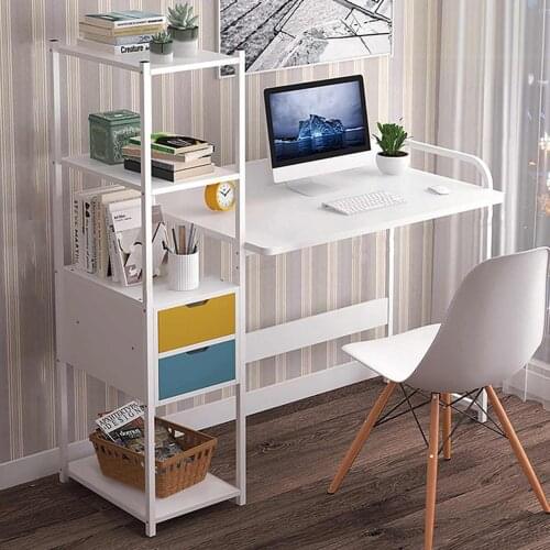 Computer Desk Laptop Desk Writing Table Study Desk with Drawers Shelves Office Furniture PC Laptop Workstation Home escritorios