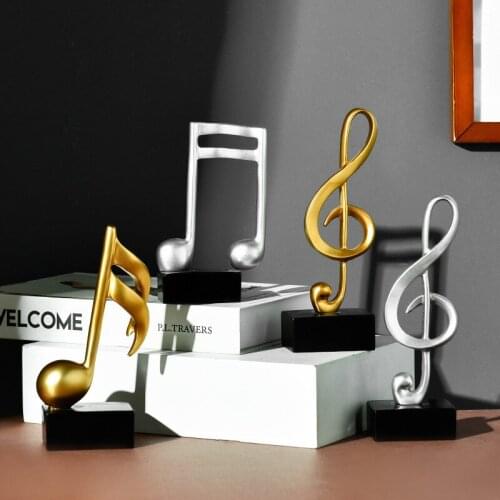 Creative Nordic Simple Note Ornaments Model House Soft Decoration Home Study Decoration Cabinet Music Symbol Statue Decoration