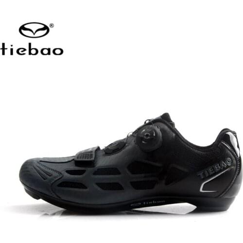 Tiebao Men Cycling Shoes Road Bike Shoes Sapatilha Ciclismo Racing Spd Self-Locking Sneakers Breathable Triathlon Bicycle Shoes