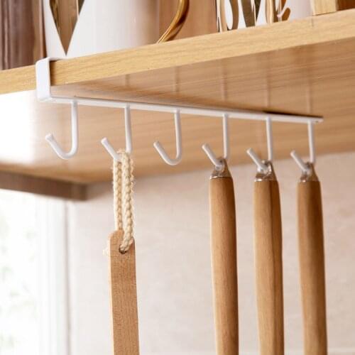 Kitchen Rock Bearing Stronger Free Of Punch Storage Shelf Hanging Cap Shelves Iron Multifunction Hanger - 1 Piece