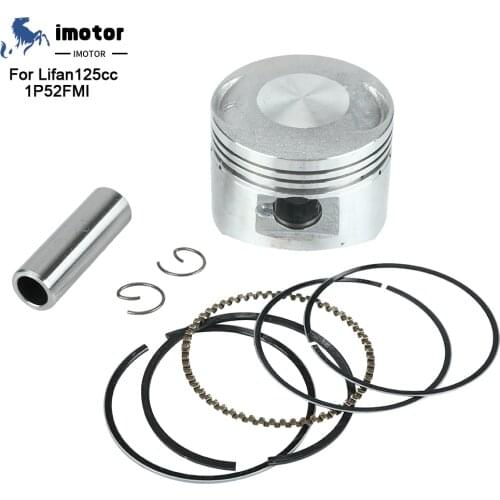 Motorcycle 52.4mm Piston 14mm Bore Air/Oil cooling for Lifan 125cc Horizontal engines Dirt Pit Bike ATV Quad Monkey Bike Parts