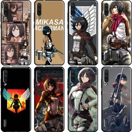 Attack On Titan Mikasa Ackerman Case For POCO X3 M3 F2 Pro Case For Xiaomi Mi 11 A1 A2 A3 Mi Note 10 Lite Mi 10T 9T Pro Coque