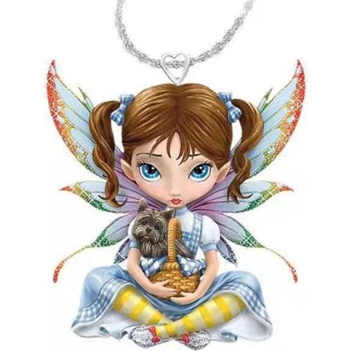 New Guardian Angel Pendant Necklace, Protect The Ecological Environment, Protect Animals, God of Love Angel Necklace