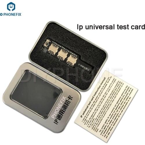PHONEFIX 3 in 1 IP Universal Test Card Mobile Telecom Unicom SIM Card Test Adapter Expansion Cards Free Card Tray Repair Tool