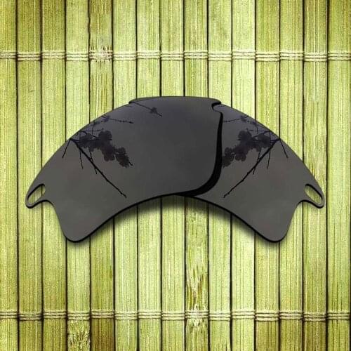Polarized Replacement Lense For-Oakley Fast Jacket XL Sunglasses Frame True Color Mirrored Coating - Black Options