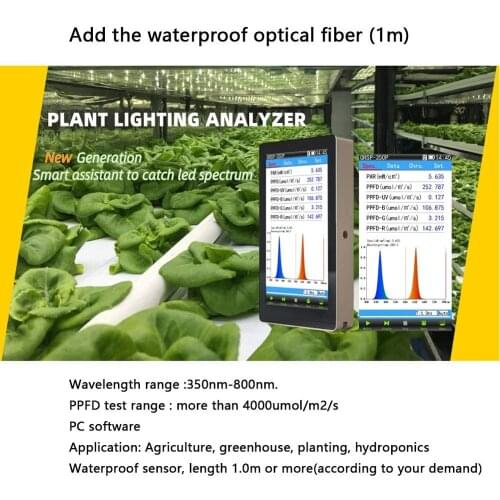 Quantum Par Meter for Led Grow Lights OHSP350P PAR PPFD Spectrum Meter Extend Waterproof Sensor with Software