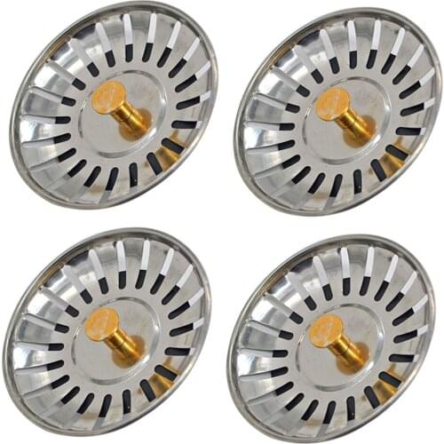 78mm Bathroom Sink Strainer Stainless Steel Water Stopper SinkWater Filter Plug Kitchen Sink Accessories Kitchen Tools