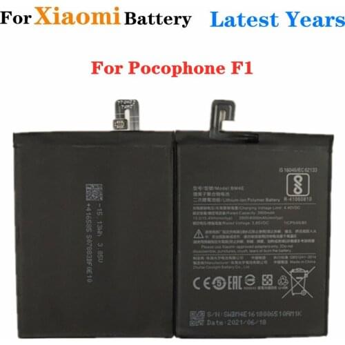 For Xiao Mi Replacement Battery BM4E for Xiaomi MI Pocophone F1 Poco F1 4000mAh High Capacity Phone Bateria Batteries