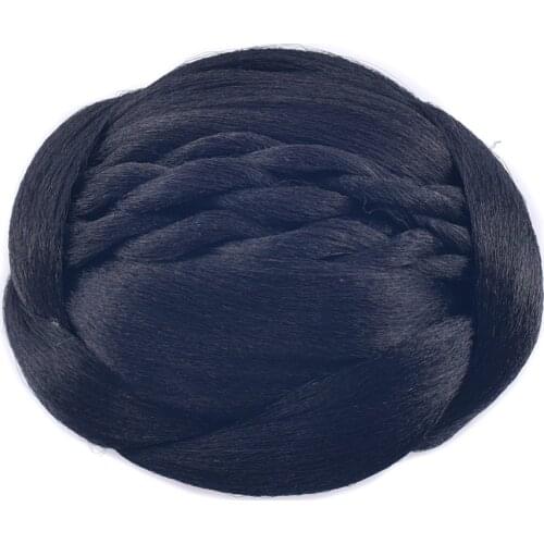 Soowee Synthetic Hair Chignon Fake Hair Bun Cover Scrunchies Hairpieces Hair Donut Hair Eccessories Messy Bun