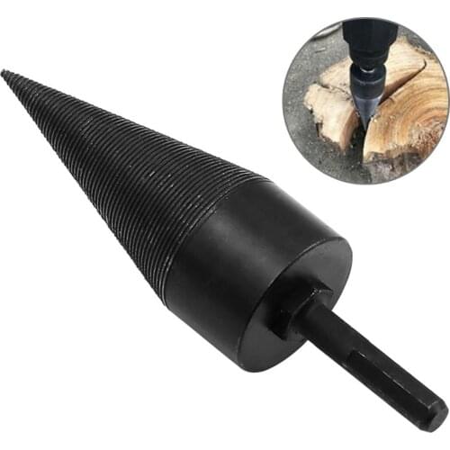 Firewood Machine Drill Wood Reamer Punch Driver Drill Bit For Split Wood Cone Drilling Tools Foret Broca Madeira