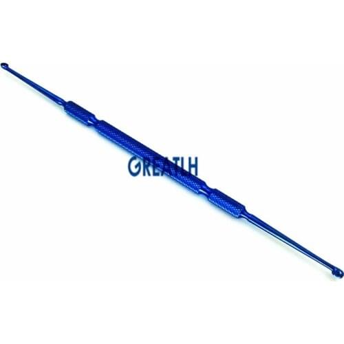 Titanium Double-ended Chalazion Curette Micro ophthalmic eye instrument