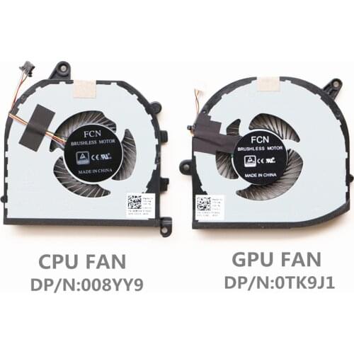 QAOOO Laptop Cooling Fan For Dell XPS 15 (2019) 7590 M5540 Cpu & Gpu Cooling Fan