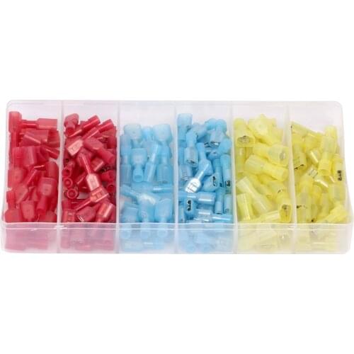 1 Set 120pcs boxed nylon terminal nylon terminal combination nylon plug-in ant clip set