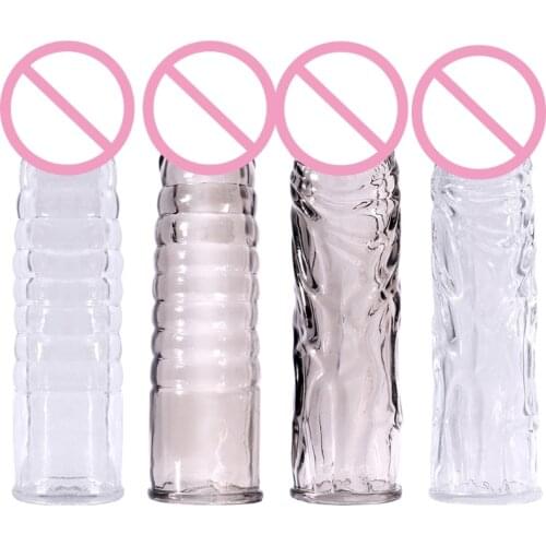 1Pc cock ring penis ring Male chastity erotic Adult Sex Penis Extender Enlarger Sleeve Condoms Delay Ejaculation for Men