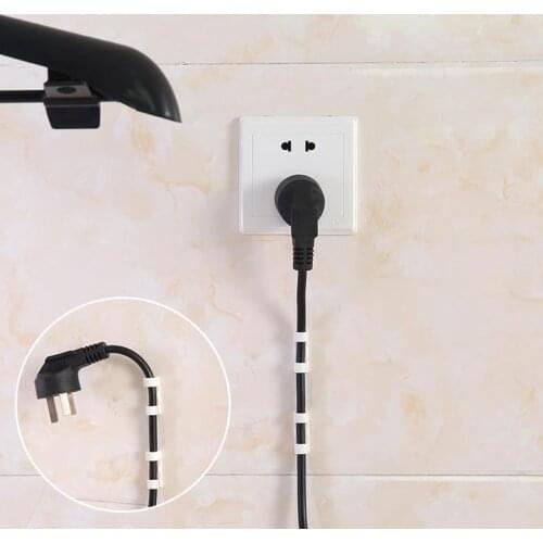 16/20Pcs Self Stick Wire Organizer Line Cable Clips Buckle Clamp Table Wall Fixer Fastener Holder Data Telephone Line Winder