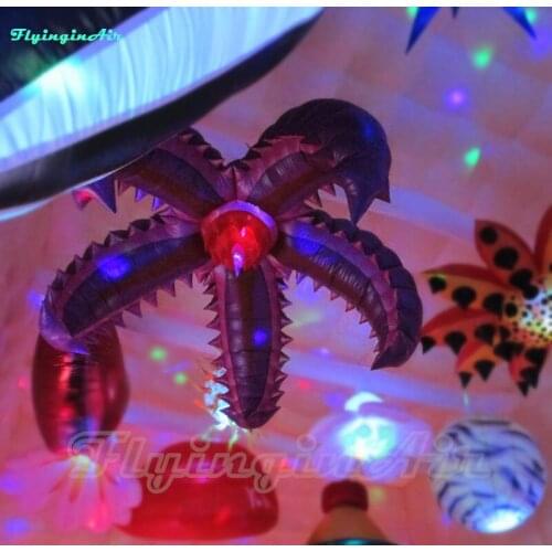 2m Inflatable Special Flower Lighting Serrated Flower Inflated with LED