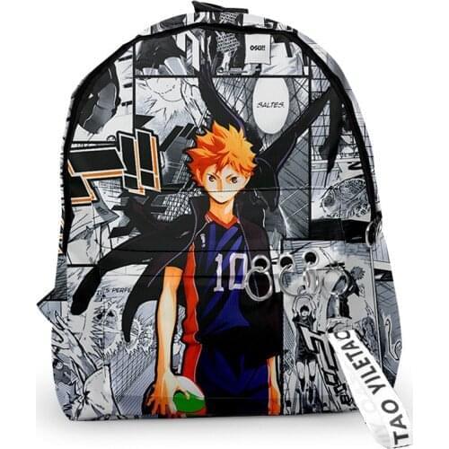 2020 New Arrival Haikyuu!! Backpacks Men Women Hip hop Mini Bags Travel Bags 3D Print Teenage Notebook Backpack Bag