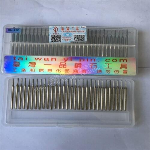30pcs/set Diamond Grinding Burrs BM-15C mounted points Rotary Tool Engraving Etching Abrasive tool Dremel Accessories