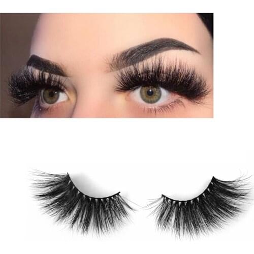 3D Mink Eyelashes 25mm Dramatic Strip Lashes Cruelty Free Thick Fluffy Eyelash Makeup Eyelash Custom Lash Packaging
