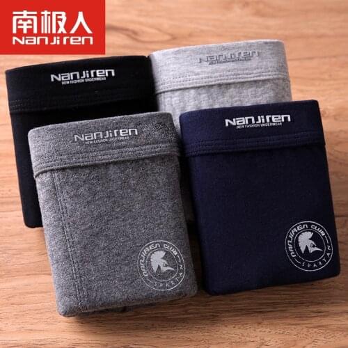 4PCS/Lot MenS Underwear Cotton Underwear Comfortable Breathable Underwear Men U Convex Pouch Men MenS Boxer Pants