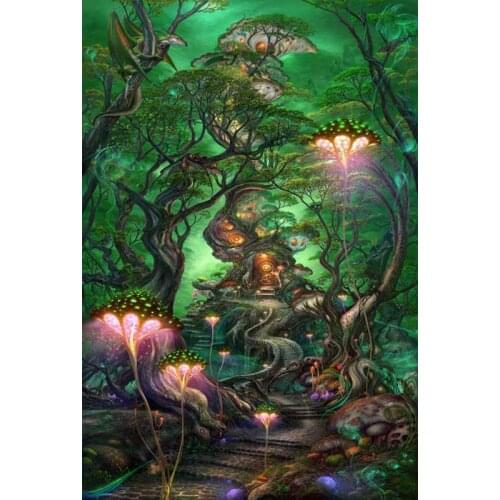 5D DIY Diamond Painting Dream Forest Cross Stitch Pattern Home Decoration WG2116