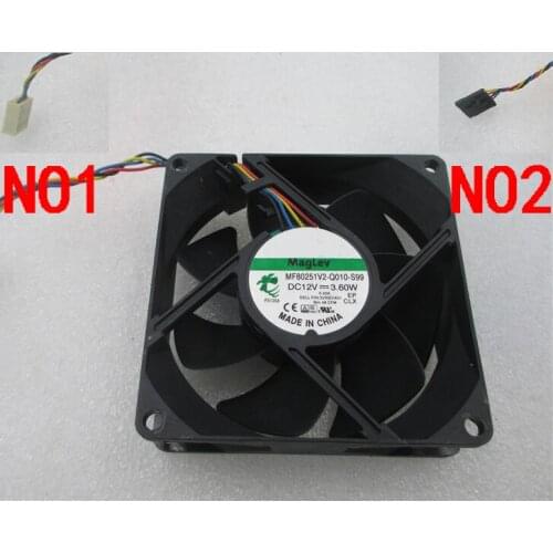 8CM FAN FOR SUNON MF80251V2-Q010-S99 DC 12V 3.60W 4-wire 80x80x25mm DELL 3VRGY 89R8J XG27M-X02 Server Square Cooling Fan
