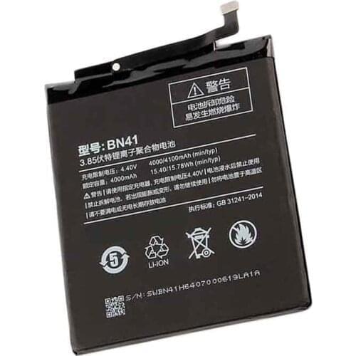 ISUNOO BN41 Battery 4000 mAh Battery Replacement for Xiaomi Redmi Note 4 Battery
