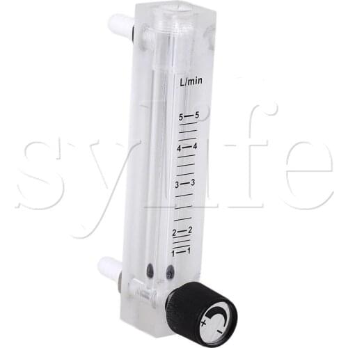 Acrylic Plastic Flowmeter Oxygen Flow Meter with Control Valve 0.5-5LPM LZQ-7