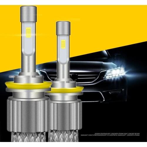 Car Led Headlight H4 H7 H1 H11 Bulb 12v Super Bright Front Fog Lamp Light Modification Bright Lamp Beads Free Shipping