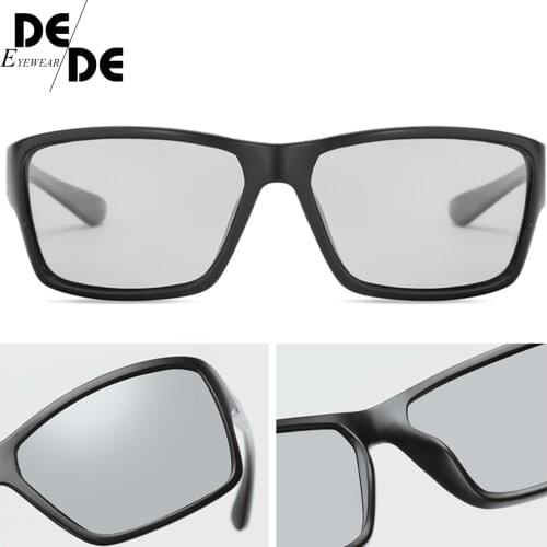 Brand Polarized Photochromic Sunglasses Unisex Lens Eyewear Square Men Women Classic Anti Glare Glasses Fashion Goggles