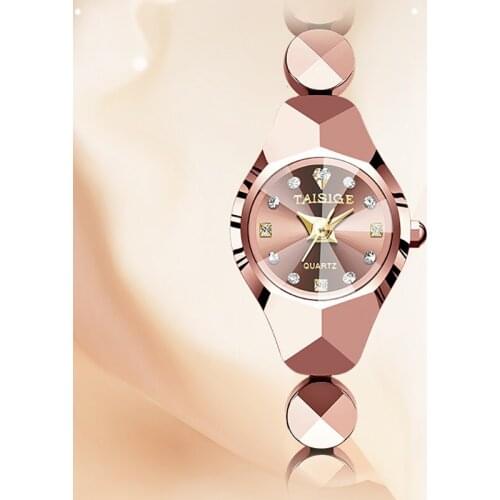 Watch womens tungsten steel fashion classic radar quartz watch waterproof business ultra-thin couple student Bracelet clock rel