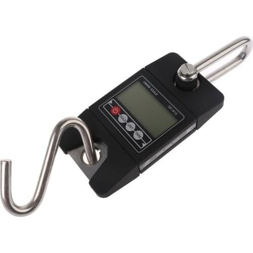 Digital Hanging Scale 300 KG / 660 LBS Industrial Crane Scale SF-912 Black for Home Farm Factory Hunting C90A