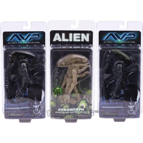 NECA AVP ALIENS VS.PREDATOR Xenomorph Warrior Grid Alien PVC Action Figure Model Toy Figurals Collection