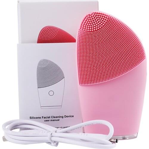 Electric Facial Cleansing Brush facial scrubbing brush Deep Pore Cleaning Sonic Vibration Massager skin care home use devices
