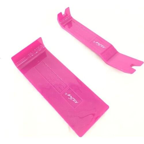 Dent Repair Tools Plastic Crowbar Car Window Door tools Auto Car Radio Panel Door Clip Panel Trim Dash Red Colo(two piece)