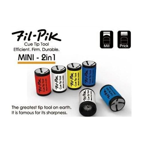 Mini 2 in 1 billiard pool cue tip piks tip scuffer tip sanding