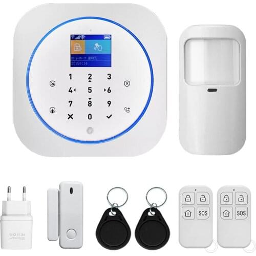 Multi-Language WIFI+GSM Burglar Alarm System