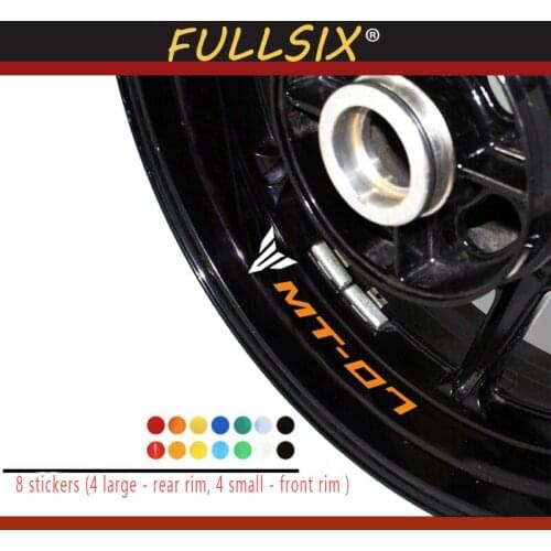 New Motorcycle modified tire reflective sticker creative wheel rim logo decal For YAMAHA MT-07 mt 07 stickers